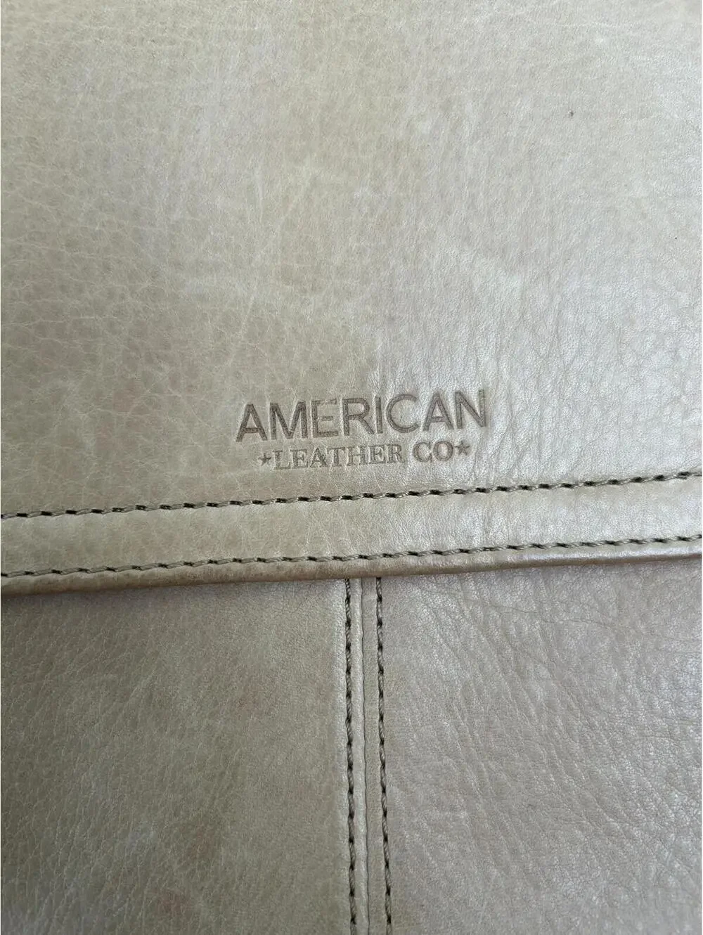 American Leather Co Tan Leather Crossbody Bag Flap Small Minimalist Purse‎